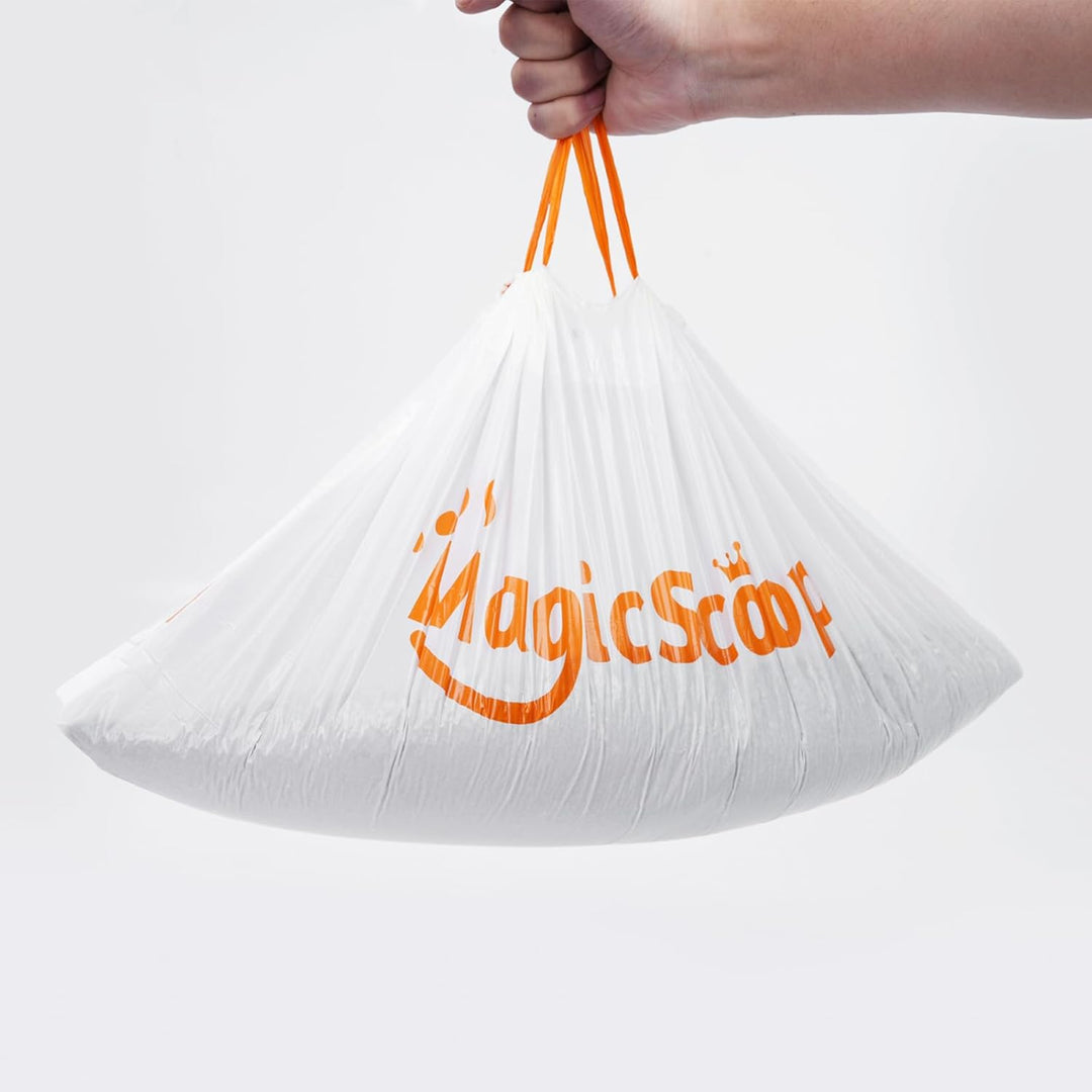 MagicScoop Waste Bags for MagicScoop M1 Pro Self-Cleaning Cat Litter Box - 3 Rolls (60 Count) Automatic Litter Box Liner Bags, 7L Large Capacity Pet Self-Clean Cat Litter Box Replacement Liners Tash Bags Heavy Duty