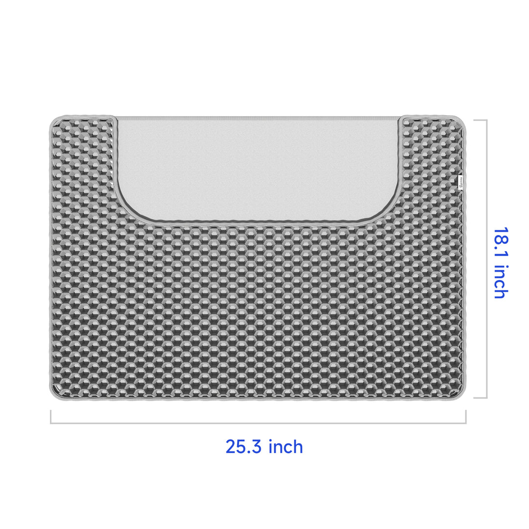Cat Litter Mat, Honeycomb Double Layer Design, Water & Urine Proof Material, MagicScoop Cat Litter Trapping Mat with Superior Scatter Control, Less Mess, Easy to Clean Litter Box Mat
